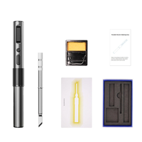 T65 Smart Soldering Iron with 1PCS Iron Heating Cores Fast Heating 65W Adjustable Temperature 150~450℃ Auto Sleep PD+QC