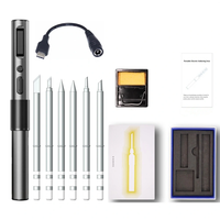 T65 Smart Soldering Iron with 6PCS Iron Heating Cores Fast Heating 65W Adjustable Temperature 150~450℃ Auto Sleep PD+QC