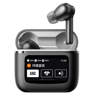 T68 TWS bluetooth Headset Wireless Earphone LCD Touch Screen 13mm Drive 40H Playback In-ear Sports Headphones