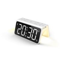 T8 multifonctionnel LED affichage numérique miroir réveil USB charge capteur intelligent réveil lumière veilleuse réveil