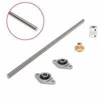 T8 Vis de 300mm avec bloc de palier et accouplement d