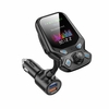 T819 QC 3.0 chargeur de voiture rapide intelligent double extension USB Bluetooth 5.0 avec écran Colorful