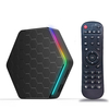 T95Z Plus H618 Smart TV Box Android 12 2G 16GB Prise en charge BT 5.0 WiFi 6 TVBOX Lumière RVB avec décodage 6K Résoluti