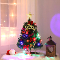 Table artificielle petit arbre de Noël artificiel décorations dintérieur LED allumées