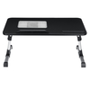 Table de lit pliante pour ordinateur portable dortoir Table de canapé avec ventilateur de refroidissement plateau de pet