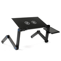 Table dordinateur portable pliante 360 Table dordinateur 2 trous Table de refroidissement pour ordinateur port