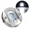 Tableau de bord de bateau marin 12 V LED lumière de poupe ronde en acier inoxydable blanc froid LED accessoires de Yacht
