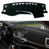 Tableau de bord noir Dashmat Dash Sun Cover Pad Pad pour Toyota Highlander 2017 2018