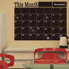 Tableau noir Stickers muraux ce mois calendrier calendrier bricolage sticker mural décor à la maison