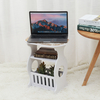 Table de chevet de Style européen chambre simple sculptée avec serrure laque armoire de chevet complète décoration nord-