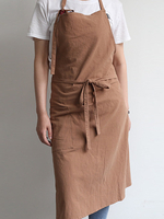 Tablier de cuisine vintage en coton japonais avec poche