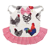 Tablier de selle en forme de poule de poulet Tablier de protection en veste chaude en coton avec dos en plume
