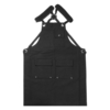 Tablier de travail en toile unisexe ciré résistant de marchandises durables avec poches à outils sangles croisées réglab