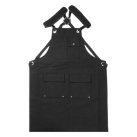 Tablier de travail en toile unisexe ciré résistant de marchandises durables avec poches à outils sangles croisées réglab