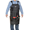 Tablier de travail en toile unisexe ciré résistant de marchandises durables avec poches à outils sangles croisées réglab