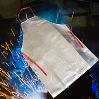 Tablier de travail résistant à la chaleur Tablier de sécurité en tissu en aluminium 1000℃ Tabliers aluminisés par rayonn
