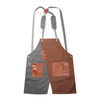 Tablier en Denim Style coréen homme vêtements de travail barbier café magasin serveur femme taille logo personnalisé tab