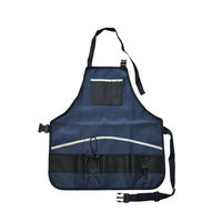 Tablier de travail en toile cirée poches étanches outil de cuisine de jardin tissu de travail du bois