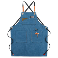 Tablier de travail en toile multi-poches Tablier anti-poussière lavable pour artisan charpentier maçon