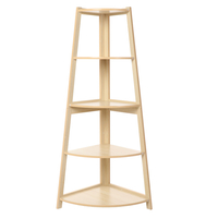 Étagère à échelle créative étagère de rangement de bibliothèque dangle en bois simple étagères de support de fleurs