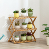 Étagère à fleurs décoration de rangement intérieur en bois massif multicouche balcon au sol salon viande en fer vert rad