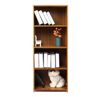 Étagère de bibliothèque de 3/4 couches,  support de stockage de grande capacité ferme et résistant à lusure pour le