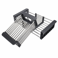 Étagère de cuisine Support de stockage de drain de séchage Supports Plaque Plat Acier inoxydable304