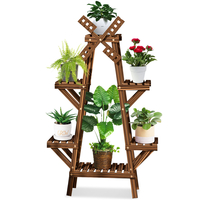 Étagère en bois succulente pour pot de fleurs,  plancher en bois massif multicouche,  vie intérieure