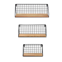 Étagère murale créative étagère murale en fer de style japonais support de panier de rangement mural support de poinçon