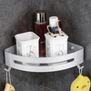 Étagère murale dangle en aluminium salle de bain triangulaire douche salle de bain support de rangement porte-servi