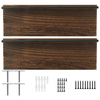 Étagère murale en bois massif en stratifié à un mot Étagère murale décorative pour téléviseur Étagère murale décorative