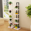 Étagère à fleurs multicouche support de Pot de fleur dintérieur en bois massif support de sol Simple de salon