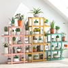 Étagères à plantes support de plante en pot en bambou support de pot de fleur multiple étagère intérieure extérieure pla