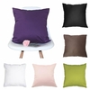 Taie doreiller en coton de couleur unie housse de coussin jeter maison décoration de canapé 45X45cm