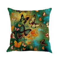 Taie doreiller taie doreiller en lin de coton de couverture papillons belle romantique