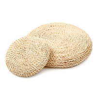 Taie doreiller coussin fait main rond Yoga Tapis de siège Tatami