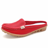 Taille américaine 5-10 nouvelles femmes mode décontractée respirant bout rond sans lacet en cuir sandales plates chaussu