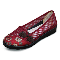 Taille américaine 5-11 femmes été loisirs chic chaussures respirant sans lacet maille absorption de la sueur appartement