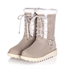Taille des États-Unis 5-12 Flats en coton Bottes de neige Chaussures à talons en dentelle