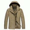 Taille M-3XL Hommes Outdoor Casual Automne Polyester Zipper Warm Coat Jacket Outwear