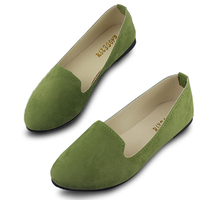 Taille US 5-11 Femmes Appartements Confortable Décontracté Glissement Sur Mocassins À Bout Pointu En Daim Chaussures
