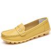 Taille US 5-13 Mocassins Plats de Couleur Pure Chaussures à Bout Rond Semelle Flexible Slip On