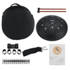 Tambour de langue en acier de 10 pouces Instrument de tambour de tambour de Handpan de 11 notes + sac et maillets