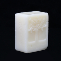 Tampon de polissage de plancher de meubles en bois de bloc de cire dabeille blanc naturel organique de 105g