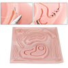 Tampon de suture de peau de pratique de formation de silicone de module 3D de simulation laparoscopique 3D