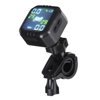 Étanche LCD Affichage TPMS Moto Real Temps Système de jauge de surveillance de la pression des pneus Capteur interne san