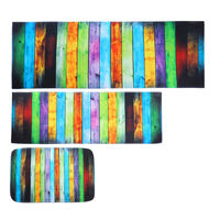 Tapis antidérapant arc-en-ciel coloré Soft Tapis de bain Fournitures de salle de bain Tapis pour salon