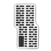 Tapis antidérapant en acier inoxydable pour talon