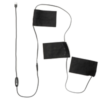 Tapis chauffants électriques à 3 vitesses avec gilet thermique,  vêtements chauffants et chauffants