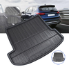 Tapis de coffre arrière de voiture anti-rayures résistant aux produits chimiques pour Hyundai Santa Fe 2019